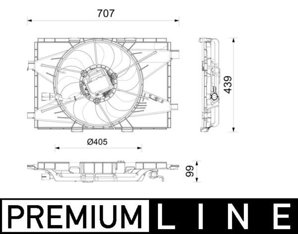 Mahle CFF 664 000P Fan, Radiator