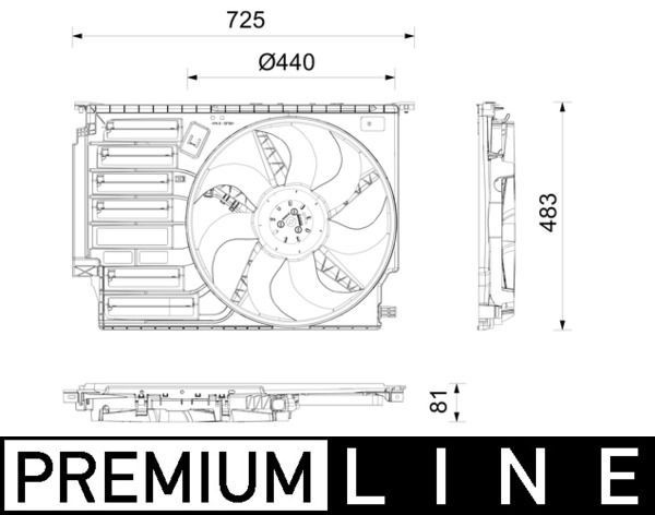 Mahle CFF 665 000P Fan, Radiator