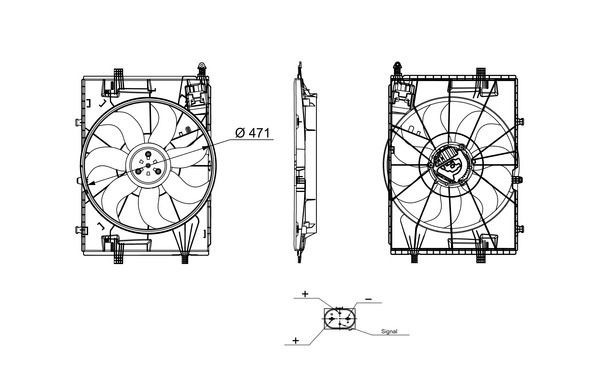 Mahle CFF 672 000S Fan, Radiator