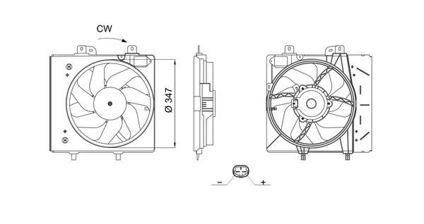 Mahle CFF 703 000S Fan, Radiator
