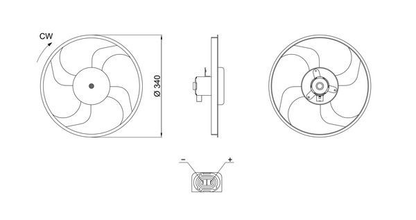 Mahle CFF 710 000S Fan, Radiator