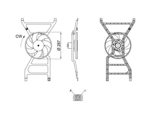 Mahle CFF 711 000S Fan, Radiator