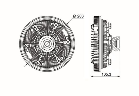 Mahle CFF 716 000S Fan Clutch