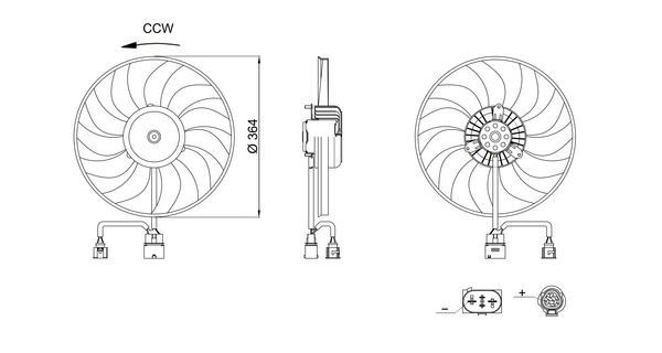 Mahle CFF 717 000S Fan, Radiator