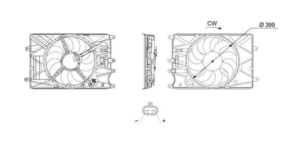 Mahle CFF 732 000S Fan, Radiator