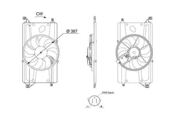 Mahle CFF 733 000S Fan, Radiator