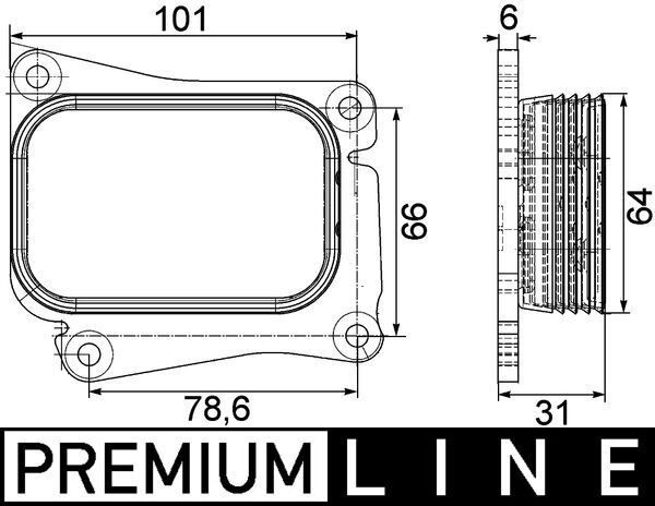 Mahle CLC 111 000P Engine Oil Cooler