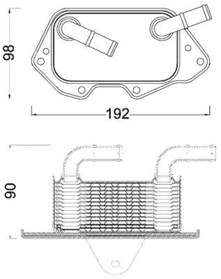 Mahle CLC 186 000S Engine Oil Cooler