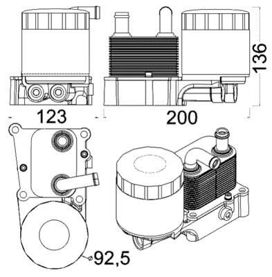 Mahle CLC 191 000S Engine Oil Cooler