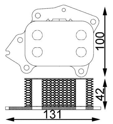 Mahle CLC 194 000S Engine Oil Cooler