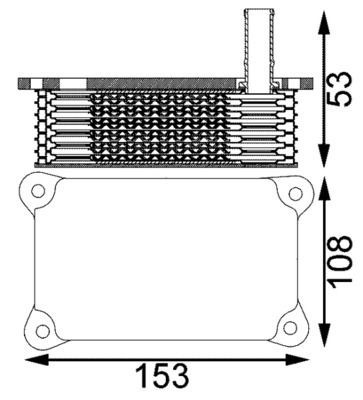 Mahle CLC 201 000S Engine Oil Cooler