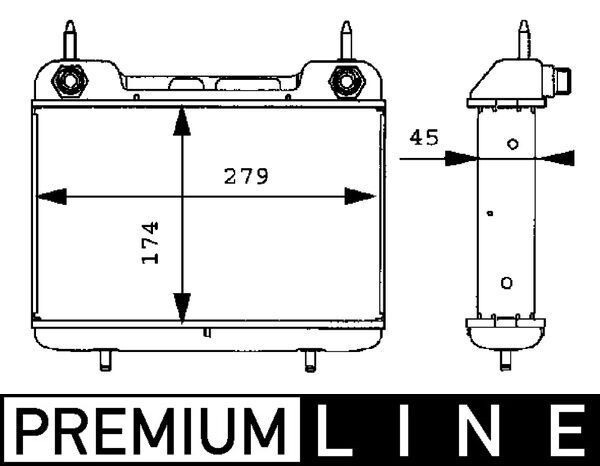 Mahle CLC 27 000P Engine Oil Cooler