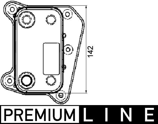 Mahle CLC 38 000P Engine Oil Cooler