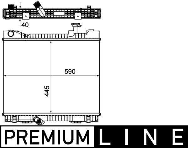 Mahle CR 1045 000P Engine Radiator