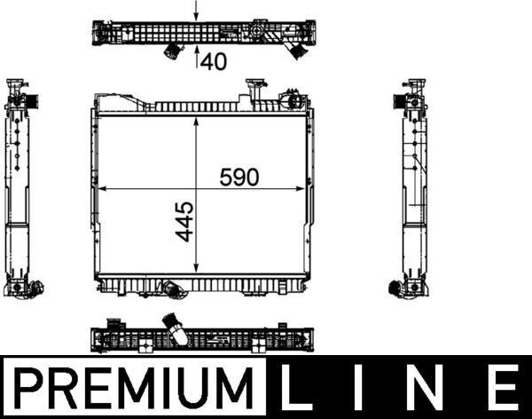 Mahle CR 1171 000P Engine Radiator