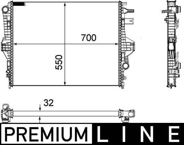 Mahle CR 1184 000P Engine Radiator