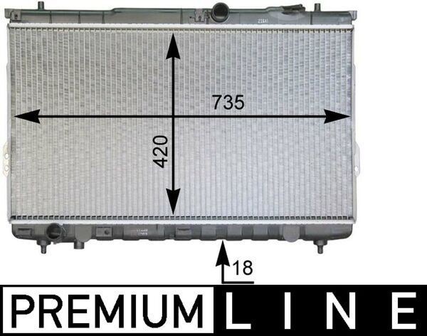 Mahle CR 1299 000P Engine Radiator, for Vehicles