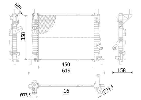 Mahle CR 1352 000S Engine Radiator