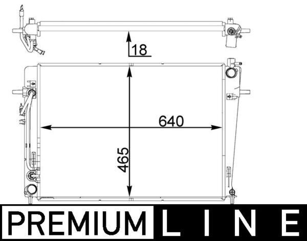 Mahle CR 1406 000P Engine Radiator