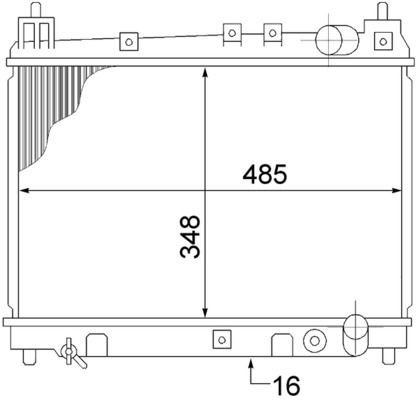 Mahle CR 1524 000S Engine Radiator