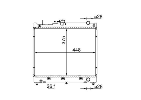 Mahle CR 1576 000S Engine Radiator