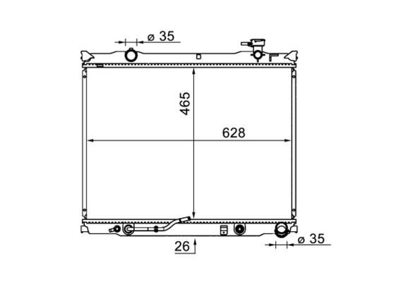 Mahle CR 1581 000S Engine Radiator