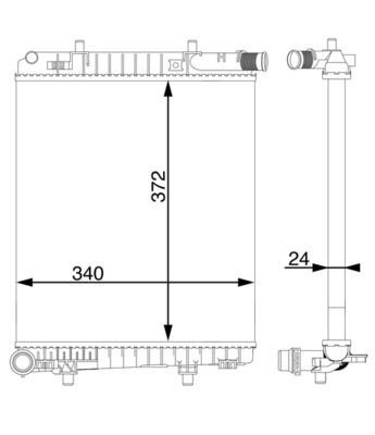 Mahle CR 1591 000S Engine Radiator
