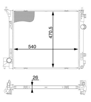 Mahle CR 1594 000S Engine Radiator