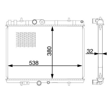 Mahle CR 1600 000S Engine Radiator