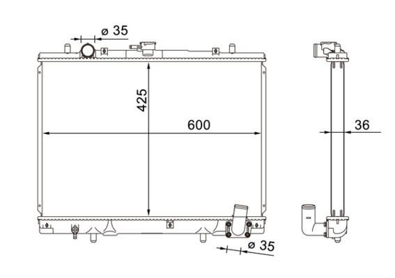 Mahle CR 1608 000S Engine Radiator