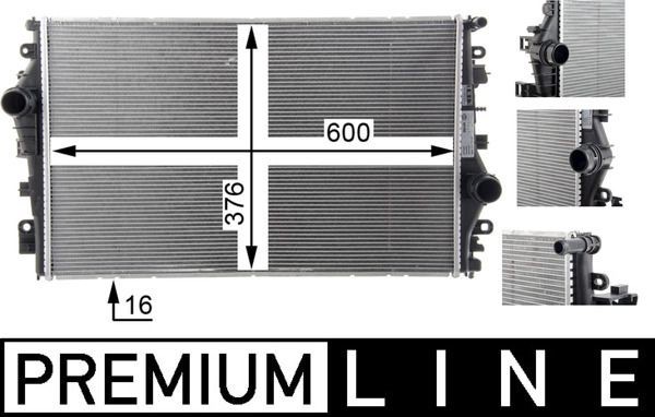 Mahle CR 1658 000P Engine Radiator