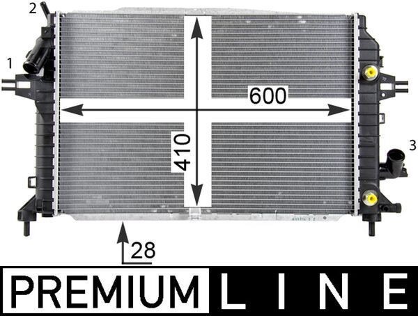 Mahle CR 1857 000P Engine Radiator