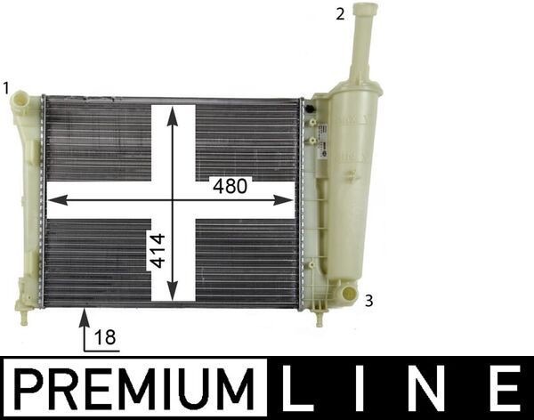 Mahle CR 1859 000P Engine Radiator