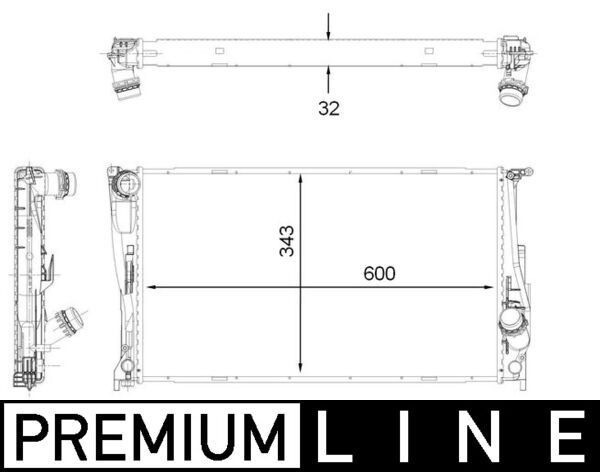 Mahle CR 1923 000P Engine Radiator