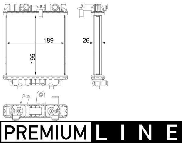 Mahle CR 1966 000P Engine Radiator