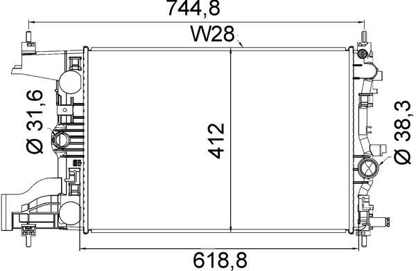 Mahle CR 2116 000S Engine Radiator
