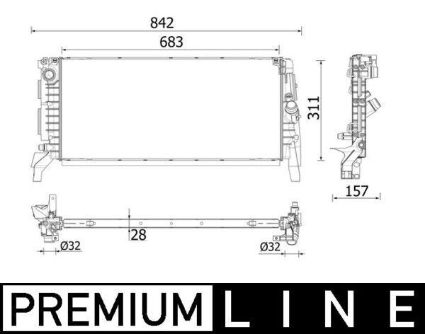 Mahle CR 2201 000P Engine Radiator