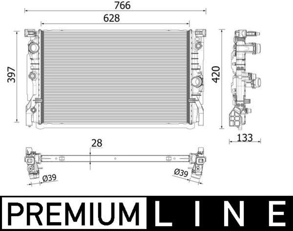 Mahle CR 2223 000P Engine Radiator