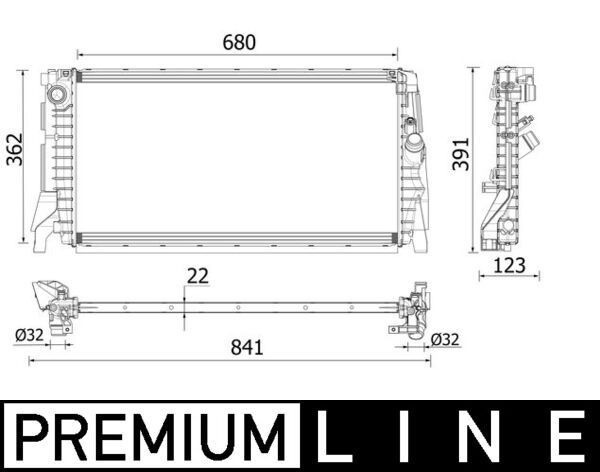 Mahle CR 2279 000P Engine Radiator
