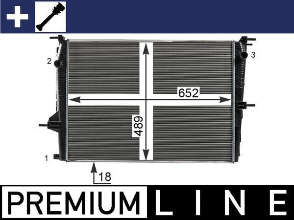 Mahle CR 23 000P Engine Radiator