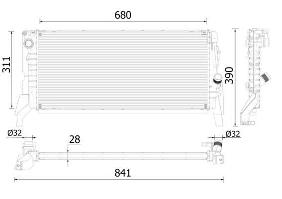 Mahle CR 2312 000P Engine Radiator
