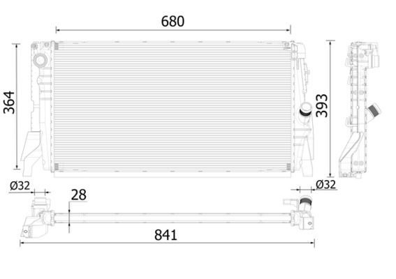 Mahle CR 2314 000P Engine Radiator