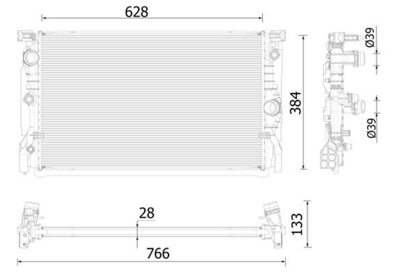Mahle CR 2324 000P Engine Radiator