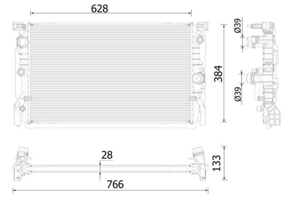 Mahle CR 2325 000P Engine Radiator