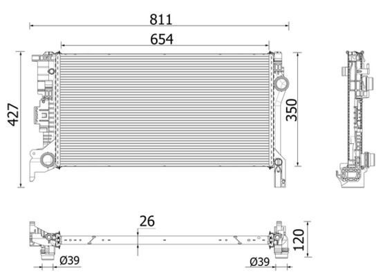 Mahle CR 2335 000P Engine Radiator