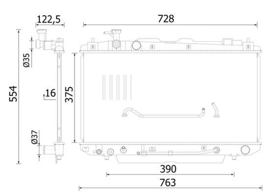 Mahle CR 2422 000S Engine Radiator