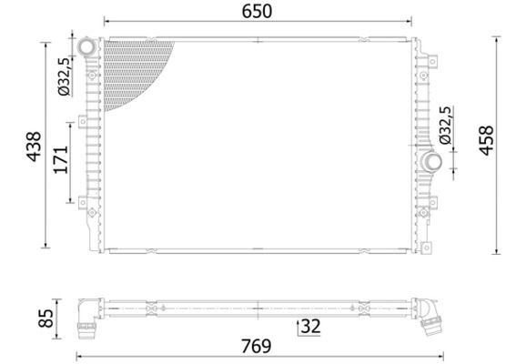 Mahle CR 2428 000S Engine Radiator