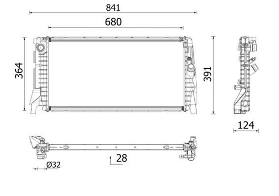 Mahle CR 2747 000P Engine Radiator