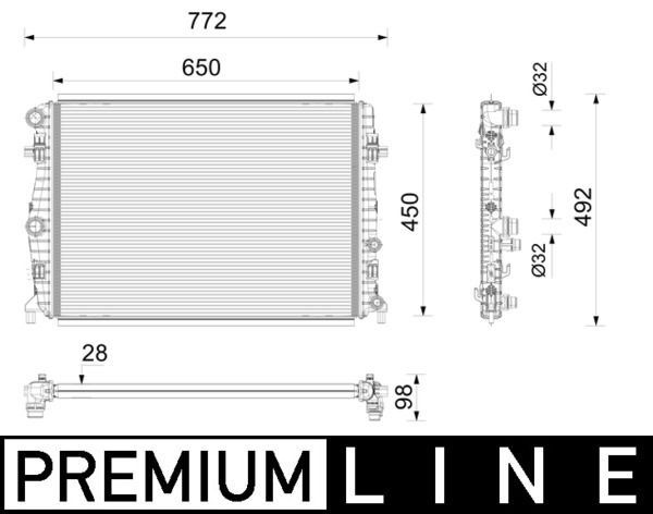 Mahle CR 2785 000P Engine Radiator