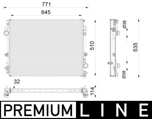 Mahle CR 2787 000P Engine Radiator